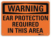 Lyle U6-1071-RA_14X10 Warning Sign, Aluminum, Mounting Holes Sign Mounting, 10 in x 14 in Nominal Sign Size, 0.04 in Thick