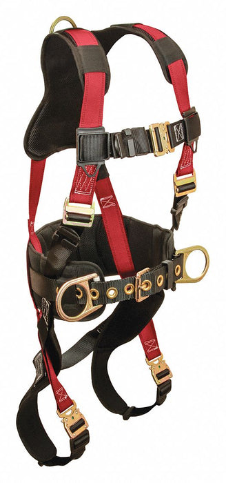 Condor 35KU94 Full Body Harness, Positioning, Vest Harness, Quick-Connect / Quick-Connect, Mating, Unisex