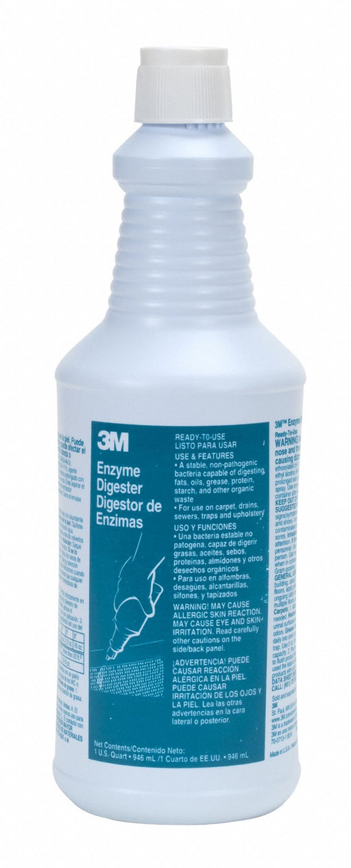 3M 34753 Enzyme Digester, Bottle, 1 qt Container Size, Liquid, Ready to Use, Wintergreen, 12 PK