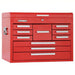 Kennedy 360R Top Chest 10 Drawers, Light Duty, 26 1/8 in Overall Wd, 12 1/8 in Overall Dp, Keyed - KVM Tools Inc.KV818HN7