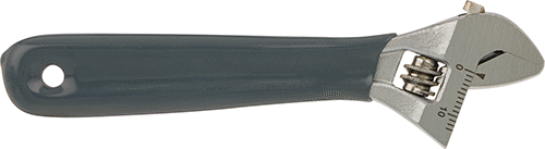 McMaster 3643N21 Cushion - Grip Adjustable Wrench Chrome Plated, 4" Overall Length, 1/2" Maximum Jaw Capacity - KVM Tools Inc.KV3643N21