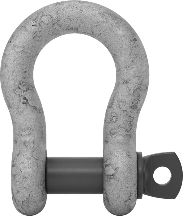 McMaster 3663T46 Galvanized Alloy Steel Screw-Pin Anchor Shackle, 1" Thick, 25,000 lb Load Capacity, ASME B30.26