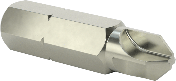 McMaster 36735A52 Torq-Set® Driver Bit, 1/4" Hex Shank, for No. 8 Screw Size, Steel, Tamper Resistant