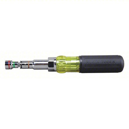 Klein 32807MAG Hollow Round Shank Multi BitNut Driver 9 1/2 in Overall Lg, 4 in Bolt Clearance, SAE - KVM Tools Inc.KV369X63