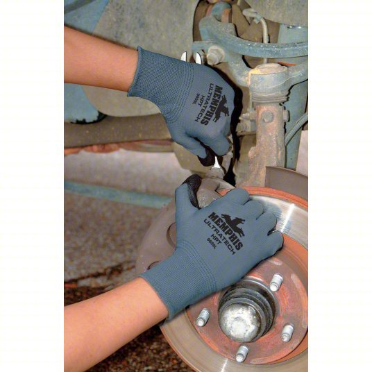MCR Safety 9699XL Coated Gloves XL (10), Sandy, PVC, Palm, Dipped, ANSI Abrasion Level 4, Black, 1 PR - KVM Tools Inc.KV36H999