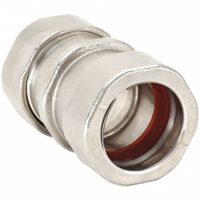 Calbrite S20700CC00 Compression Conduit Coupling, 316 Stainless Steel, 3/4 in Trade Size, 2 3/32 in Overall Lg