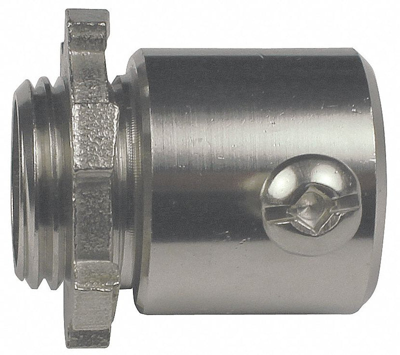Calbrite S22000MCSS Set Screw Conduit Connector, 316 Stainless Steel, 2 in Trade Size, 2 7/16 in Overall Lg