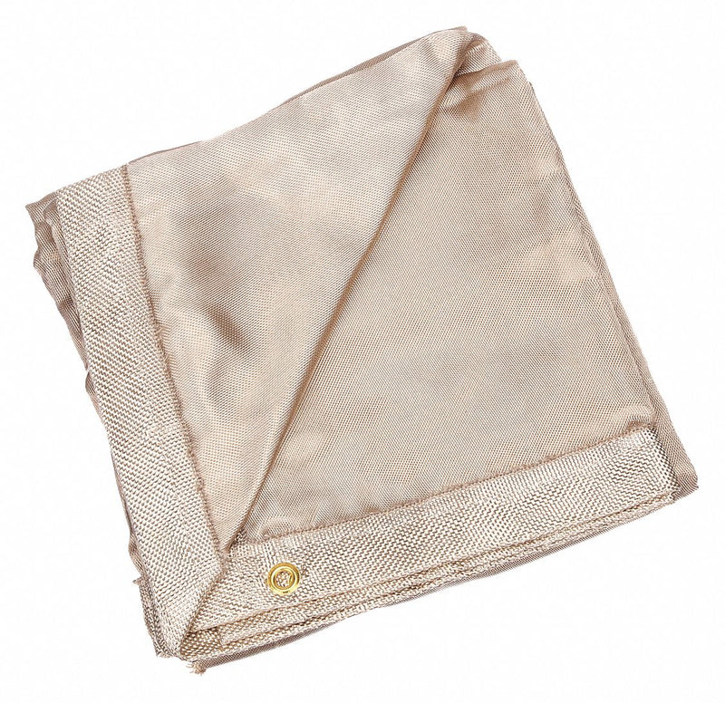 Tillman 594B66 Welding Blanket, Silica-Cloth, 6 ft Wd, 6 ft Lg, Tan, 18 oz/sq yd Material Wt
