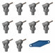 Loc-Line 79046-G XR Style Nozzle, 1/8" Thread, 110° Swing, 0.09 in Hole, 1/2 in Reach, Gray, 10 PK