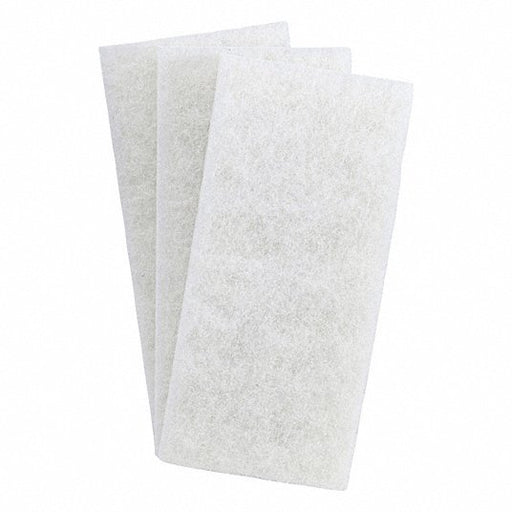 3M 8440 Pad 10 in Overall Lg, 4 5/8 in Overall Wd, Polyester Fiber, White, 10 PK - KVM Tools Inc.KV878YP6