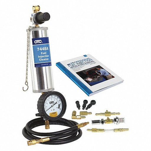 OTC 7649A Fuel Injector Cleaner Kit Fuel Injector Cleaning, Most Gasoline Engines, Automotive, Blue - KVM Tools Inc.KV38EG28