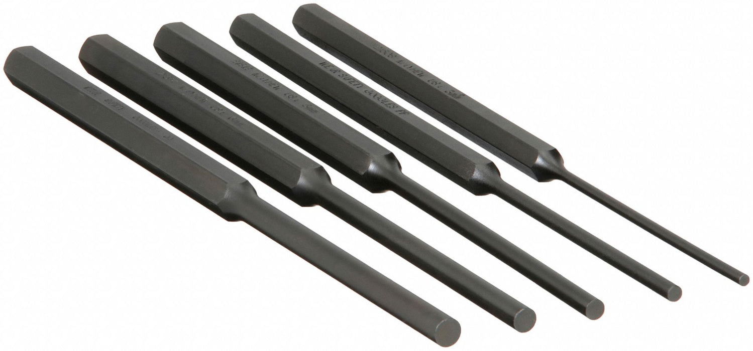 Mayhew 62082 Pin Punch Set, 5 Piece, Steel