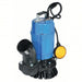 Tsurumi HSZ3.75S-62 (AUTO, 115V) Plug-In Utility Pump 1 Horsepower, 60 gpm Flow Rate @ 5 Ft. of Head, Tether Float, Aluminum - KVM Tools Inc.KV38H474
