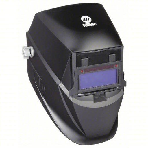 Miller 287798 Welding Helmet Auto - Darkening, 2 Arc Sensors, Black, W10, 3.74 in x 1.38 in, Nylon - KVM Tools Inc.KV38VU59