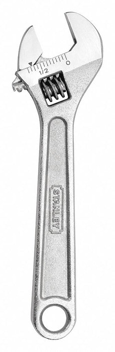 Stanley 87-471 Adj. Wrench, Steel, Chrome, 10"