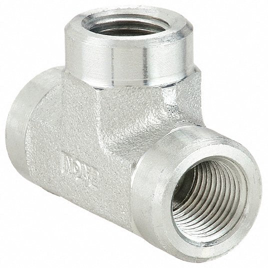 Aeroquip 2090-8-8S Hydraulic Hose Adapter 1/2 in x 1/2 in x 1/2 in Fitting Size, Female x Female x Female, Rigid, Tee