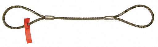 Lift-All 12EZEEX20 Sling, Wire Rope, 20 Ft L, Vert Cap 3800 lb