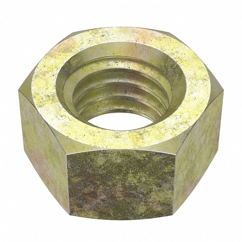 Approved Vendor U04122.050.0001 Hex Nut, Std Hex, 1/2"-13 Thread, 3/4 in Hex Wd, 7/16 in Hex Ht, Steel, Grade 8, Zinc Yellow, 50 PK