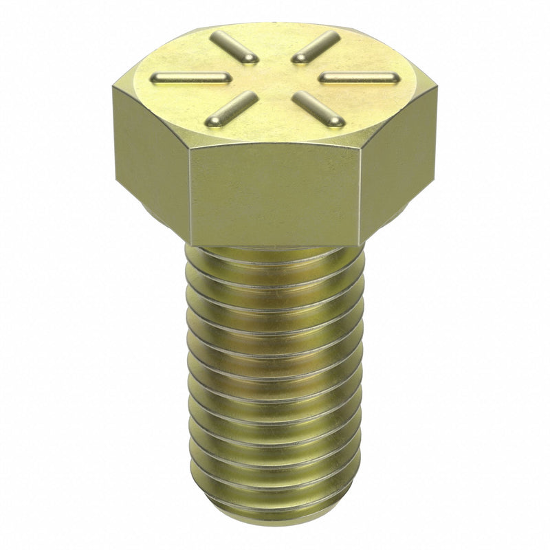 Approved Vendor U04104.075.0150 Hex Head Cap Screw, Steel, Grade 8, Zinc Yellow, 3/4"-10, Coarse, 1 1/2 in lg, Fully Threaded, 10 PK