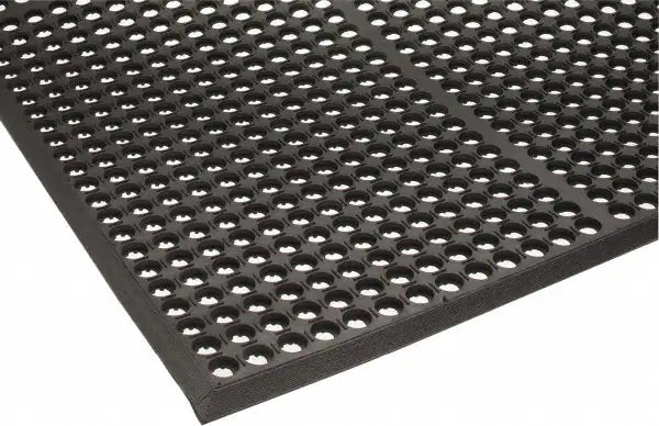 Pro-Safe 3937809203X5 Anti-Fatigue Mat: 5' Long, 3' Wide, 1/2 Thick, Natural Rubber, Heavy-Duty