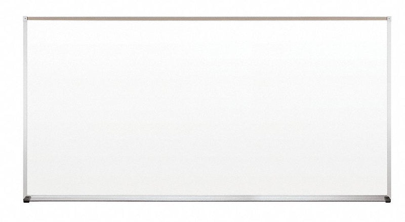 Balt 202AH Dry Erase Board, Porcelain, Framed, 48 x 96 in, Aluminum Frame, White, Magnetic, Interior