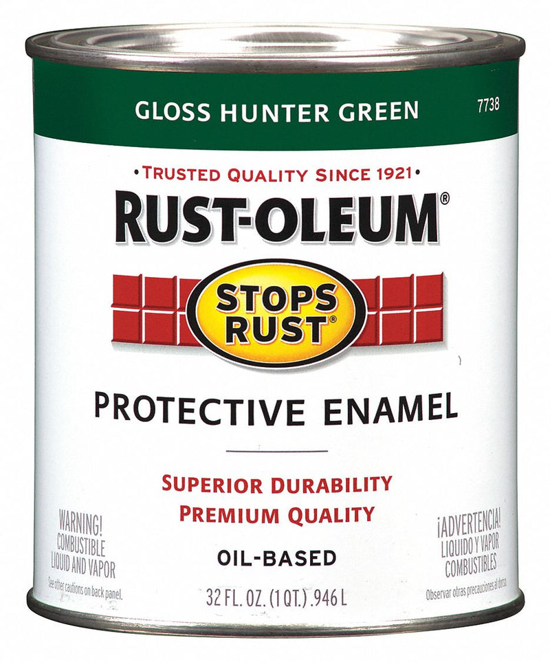 Rust-Oleum 7738502 Stops Rust Hunter Green 1 qt