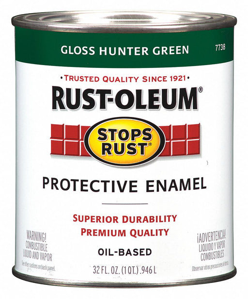 Rust-Oleum 7738502 Stops Rust Hunter Green 1 qt
