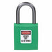 Brady 143152 Lockout Padlock Keyed Different, Nylon, Compact Body Body Size, Aluminum, Std, Green, Plastic - KVM Tools Inc.KV39N182