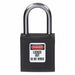 Brady 143166 Lockout Padlock Keyed Different, Nylon, Compact Body Body Size, Aluminum, Std, Black, Plastic - KVM Tools Inc.KV39N184