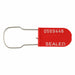 Tydenbrooks 1069498 Padlock Seal, Red Plastic with Wire Hasp, 100 PK