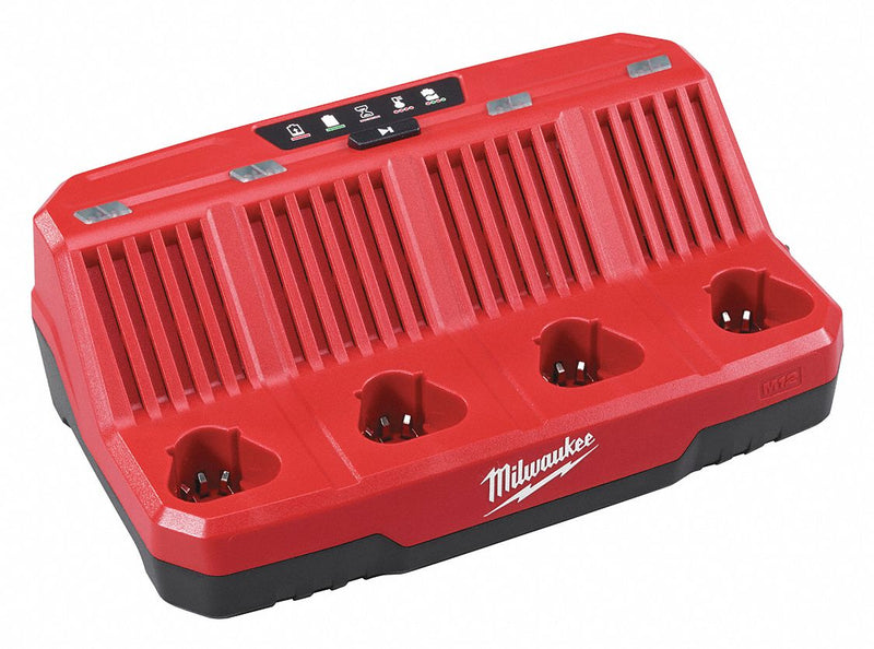 Milwaukee 48-59-1204 Battery Charger, Multi-Port Charging, For 12V DC, 120V AC