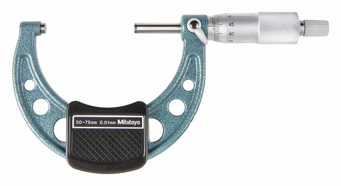 Mitutoyo 103-139-10 Outside Micrometer 50-75 mm 0.01 mm Ratchet