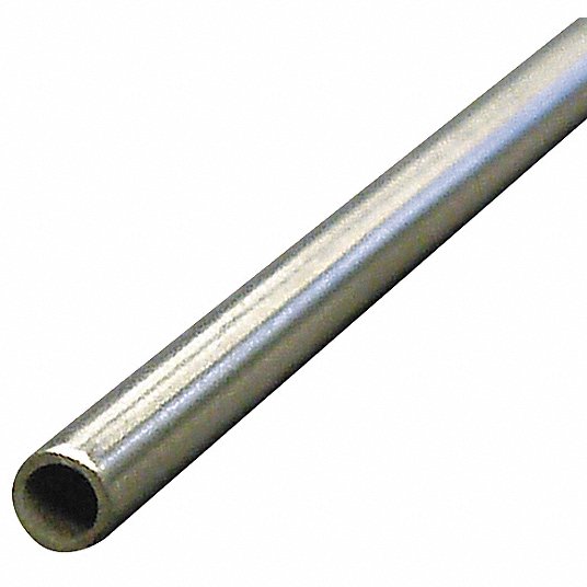 KVM Tools 4NRY5 Tubing 3Ft Seamless, 3003 Aluminum, 3/8 in Outside Dia, 0.305 in Inside Dia, Straight