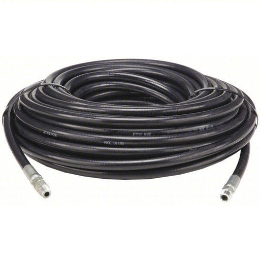 AR686200025 Sewer Hose 3/8 in ID, 200 ft Lg, Synthetic Rubber, Black, 3/8 in x 3/8 in Fitting Size, MNPT x MNPT - KVM Tools Inc.KV3ANV9
