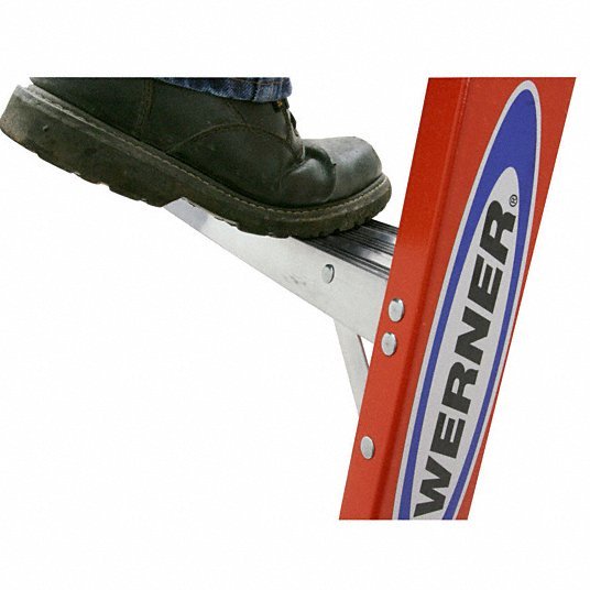 Werner T6202 Step Stool 2 Steps, 2 ft Overall Ht, 300 lb Load Cap, Fiberglass, 2 ft Standing Ht - KVM Tools Inc.KV4XP47