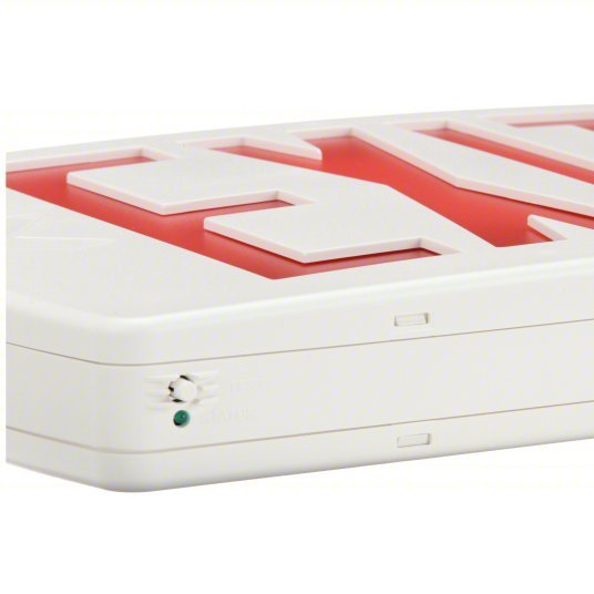 Lithonia LQM S W 3 R ELN 120/277M6 Exit Sign Emergency Battery Backup, LED, White, Red, 1 Faces, Ceiling, Nickel Cadmium, 120/277 V AC - KVM Tools Inc.KV3BA32
