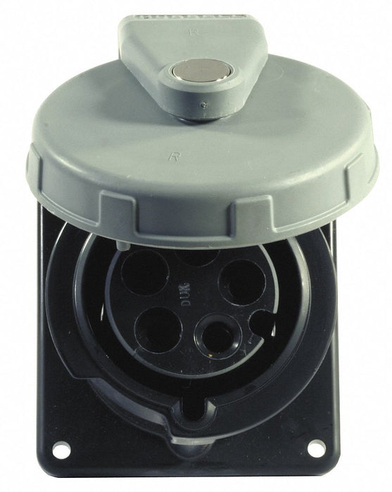 Hubbell HBL530R5W Pin and Sleeve Receptacle 30 A
