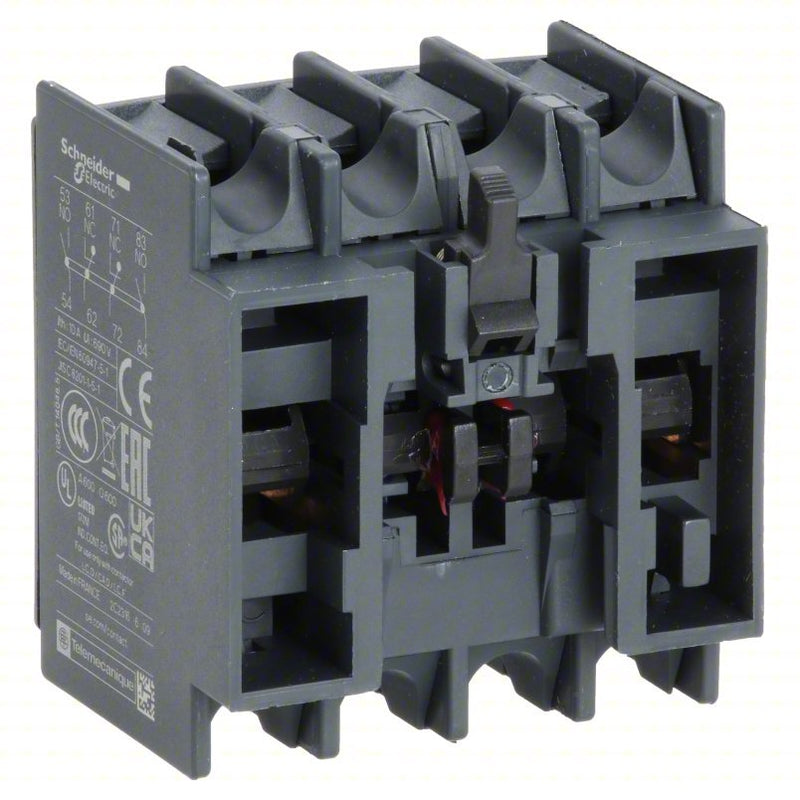 Schneider LADN22 Auxiliary Contact Block 2NO/2NC, 10A Max Current (AC), Front Mount - KVM Tools Inc.KV3DB62