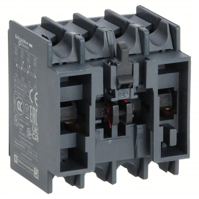 Schneider LADN22 Auxiliary Contact Block 2NO/2NC, 10A Max Current (AC), Front Mount - KVM Tools Inc.KV3DB62