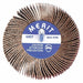 Merit 08834131509 Flap Wheel 1 in Dia x 1 in W, 1/4 in Straight - Shank, Aluminum Oxide, P60 Grit - KVM Tools Inc.KV3DU83