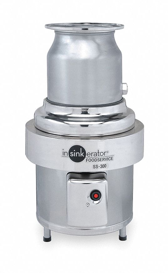 In-Sink-Erator SS-300-27 Commercial Garbage Disposal, 3 hp, 208-230/460V Three-Phase