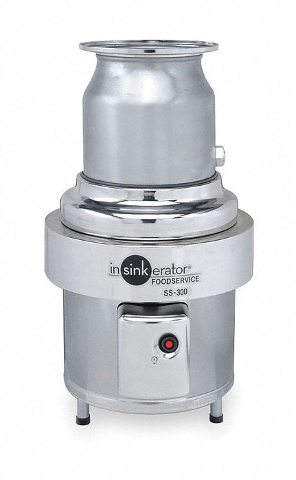 In-Sink-Erator SS-300-27 Commercial Garbage Disposal, 3 hp, 208-230/460V Three-Phase