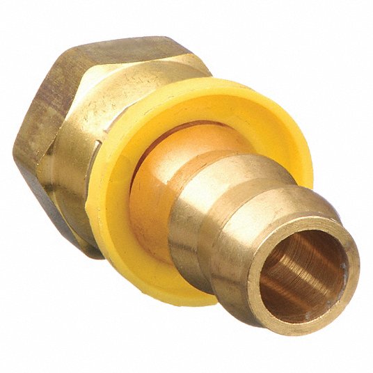 Continental PB-JCFX-0808 Push-On Hose Fitting JIC x Hose Barb, 1/2 in x 1/2 in Fitting Size, Female x Male, Swivel, Straight