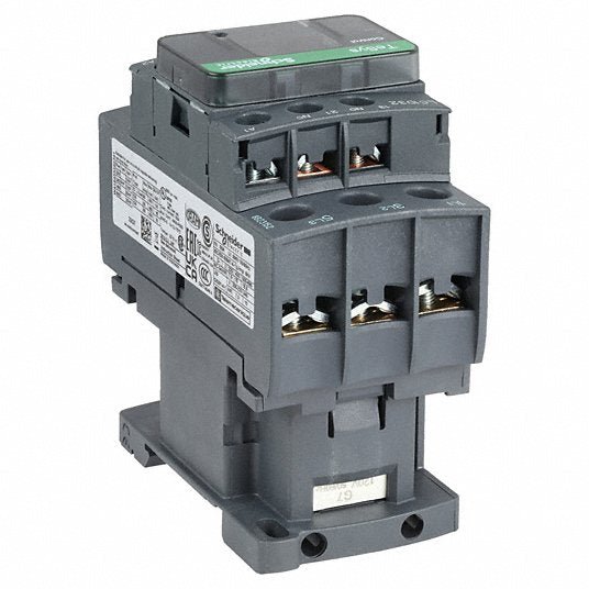 Schneider LC1D32G7 IEC Magnetic Contactor Non - Reversing, 3 Poles, 32 A, 120V AC Coil, 1NO/1NC - KVM Tools Inc.KV3DY52