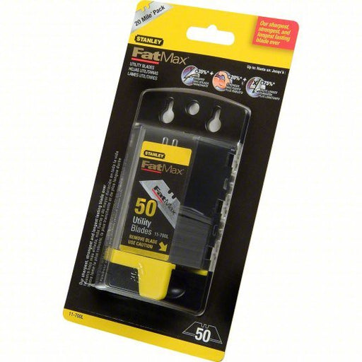 Stanley 11 - 700L Utility Blade 2 7/16 in Blade Lg, 3/4 in Blade Wd, 0.03125 in Blade Thick, Steel, 50 PK - KVM Tools Inc.KV3FRC9