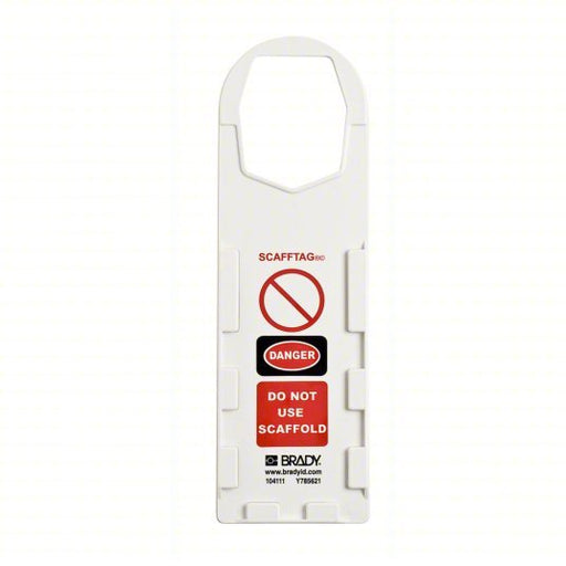 Brady SCAF - STH132 Tag Inspection, 3 1/2 in Wd, 11 3/4 in Ht, Black/Red on White, Rectangle, Plastic, English, 10 PK - KVM Tools Inc.KV3GAL7
