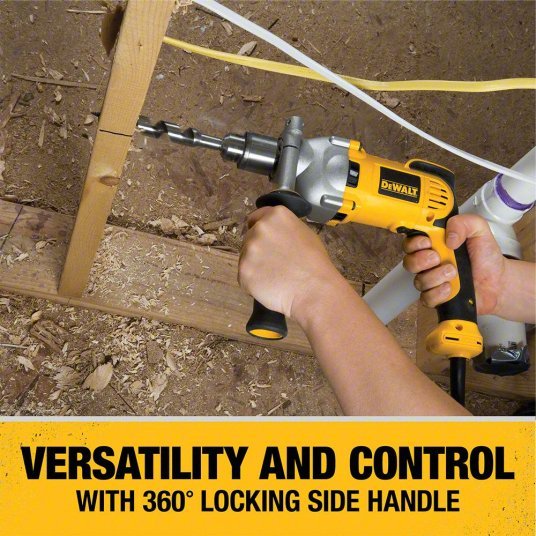 DeWalt DWD210G Drill 1/2 in Chuck Size, Keyed, 1,250 RPM Free Speed, 10 A Current, 120V AC, 4.9 lb Tool Wt - KVM Tools Inc.KV3GRF1