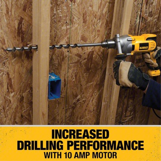 DeWalt DWD210G Drill 1/2 in Chuck Size, Keyed, 1,250 RPM Free Speed, 10 A Current, 120V AC, 4.9 lb Tool Wt - KVM Tools Inc.KV3GRF1