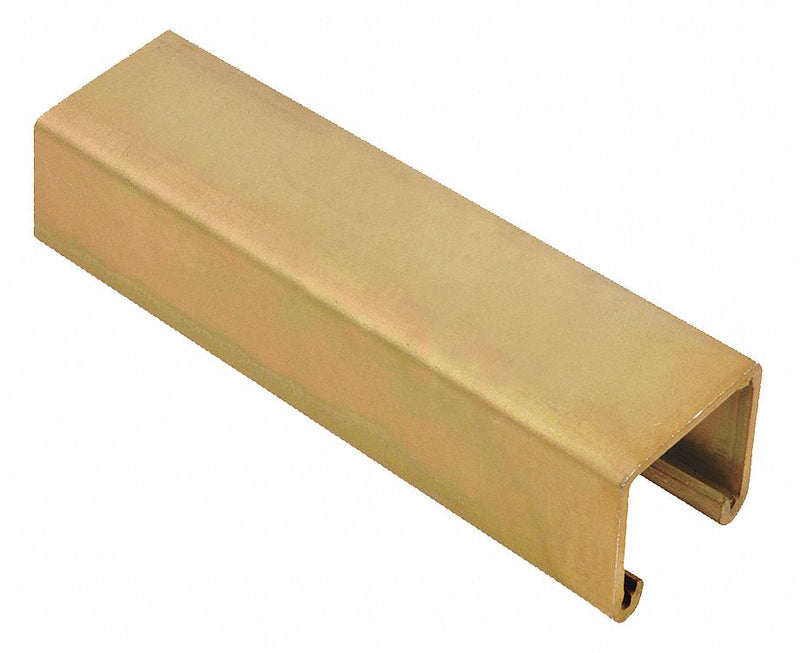 Kindorf B 900 10 Strut Channel - Solid Wall, 1-1/2 in x 1-1/2 in x 10 ft, Steel, Electroplated, 12 ga, Gold, Solid
