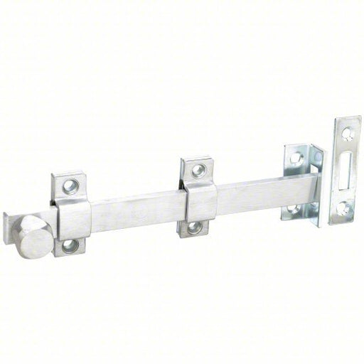 Rockwood 580-8.26D Surface Bolt Satin Chrome, 3/4 in Bolt Head Dia., Steel/Stainless Steel, 2 in Wd, 8 in Lg - KVM Tools Inc.KV3HJD8